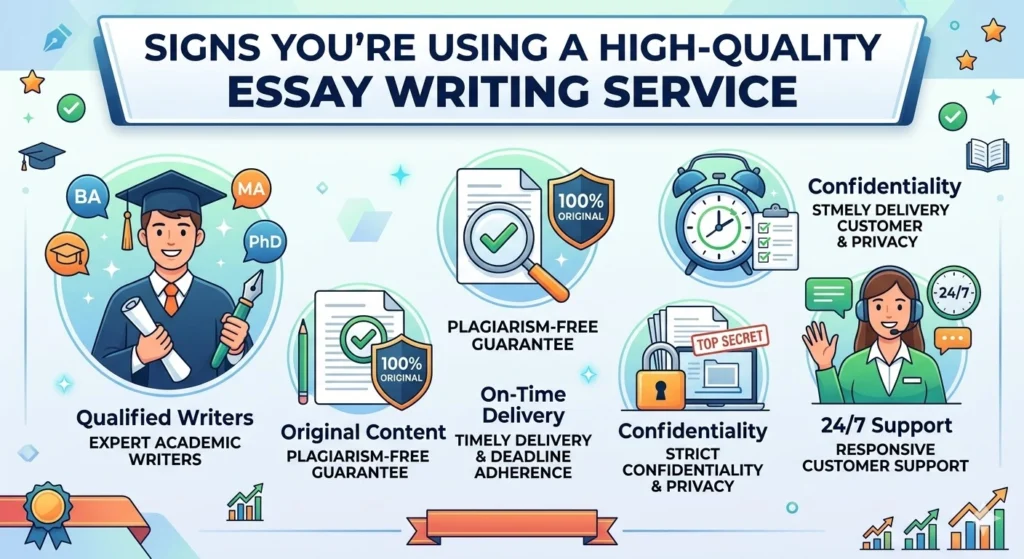 Signs You’re Using a High-Quality Essay Writing Service